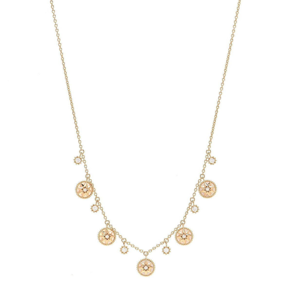 Dior Rose Vents 5 Motif Necklace