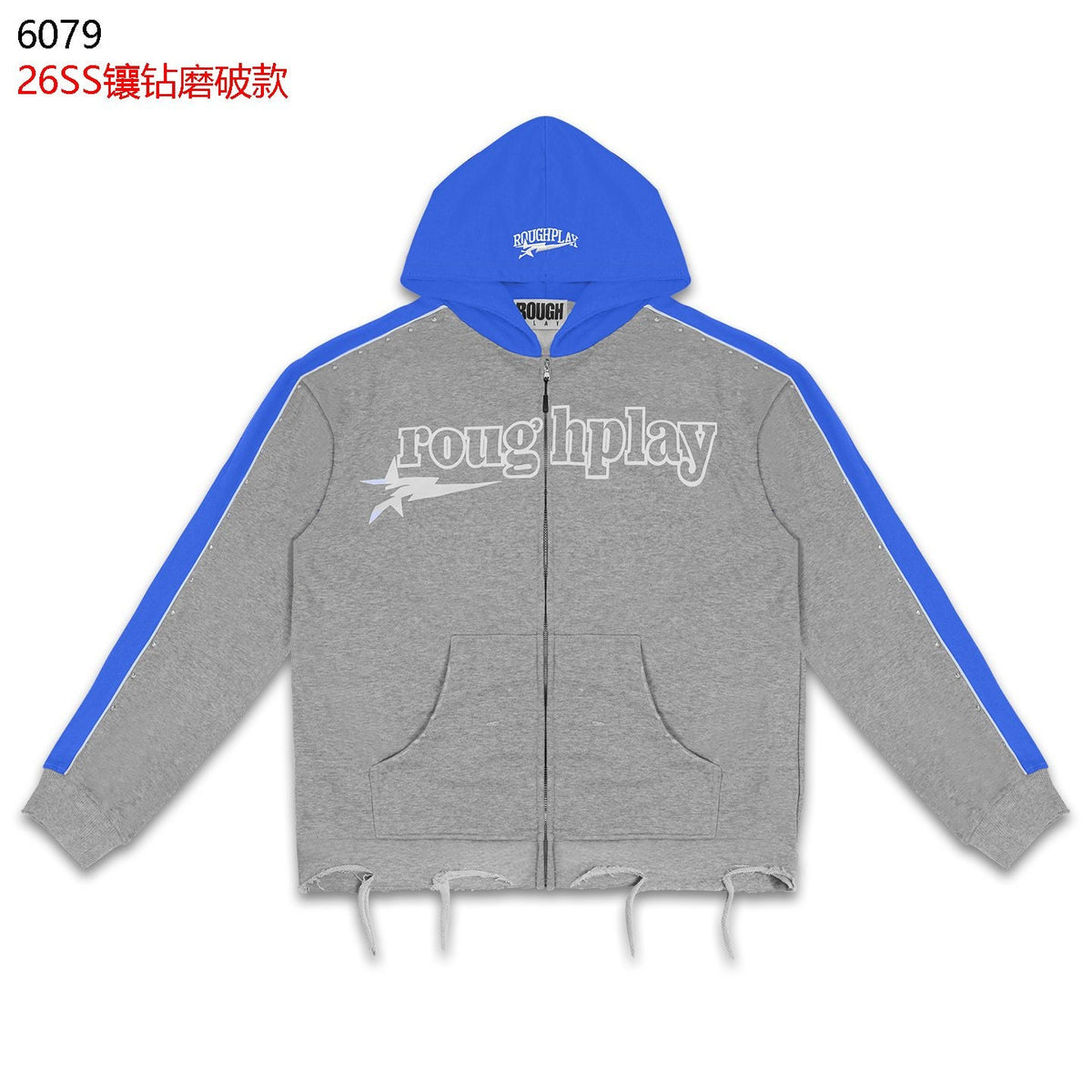 Rough Play Lightning Colorblock Zip Hoodie — front