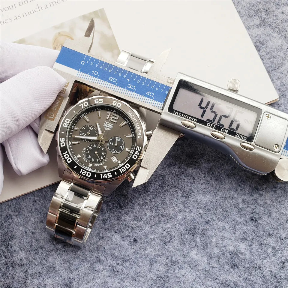 formula Tag Heuer Gray Dial Chronograph - Hình 7