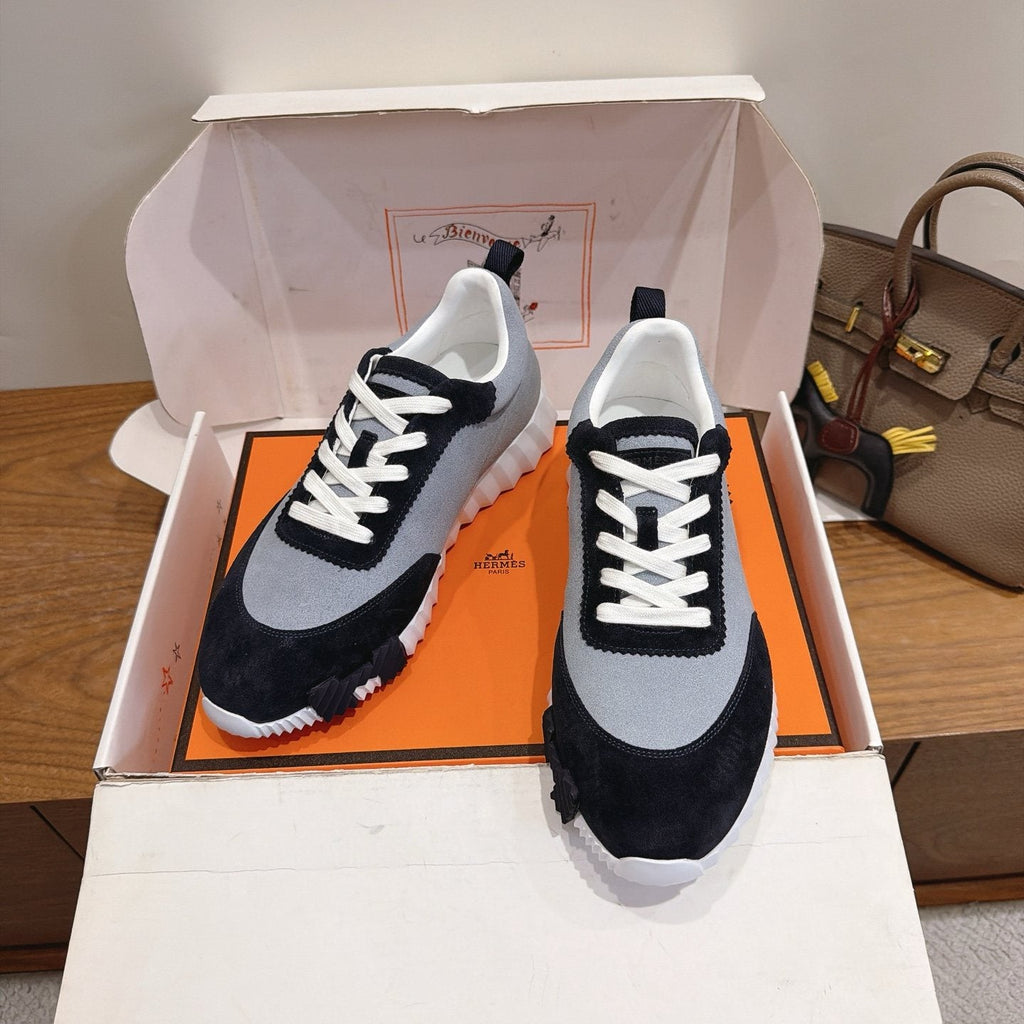 Hermès Paneled Low-Top Sneakers — front