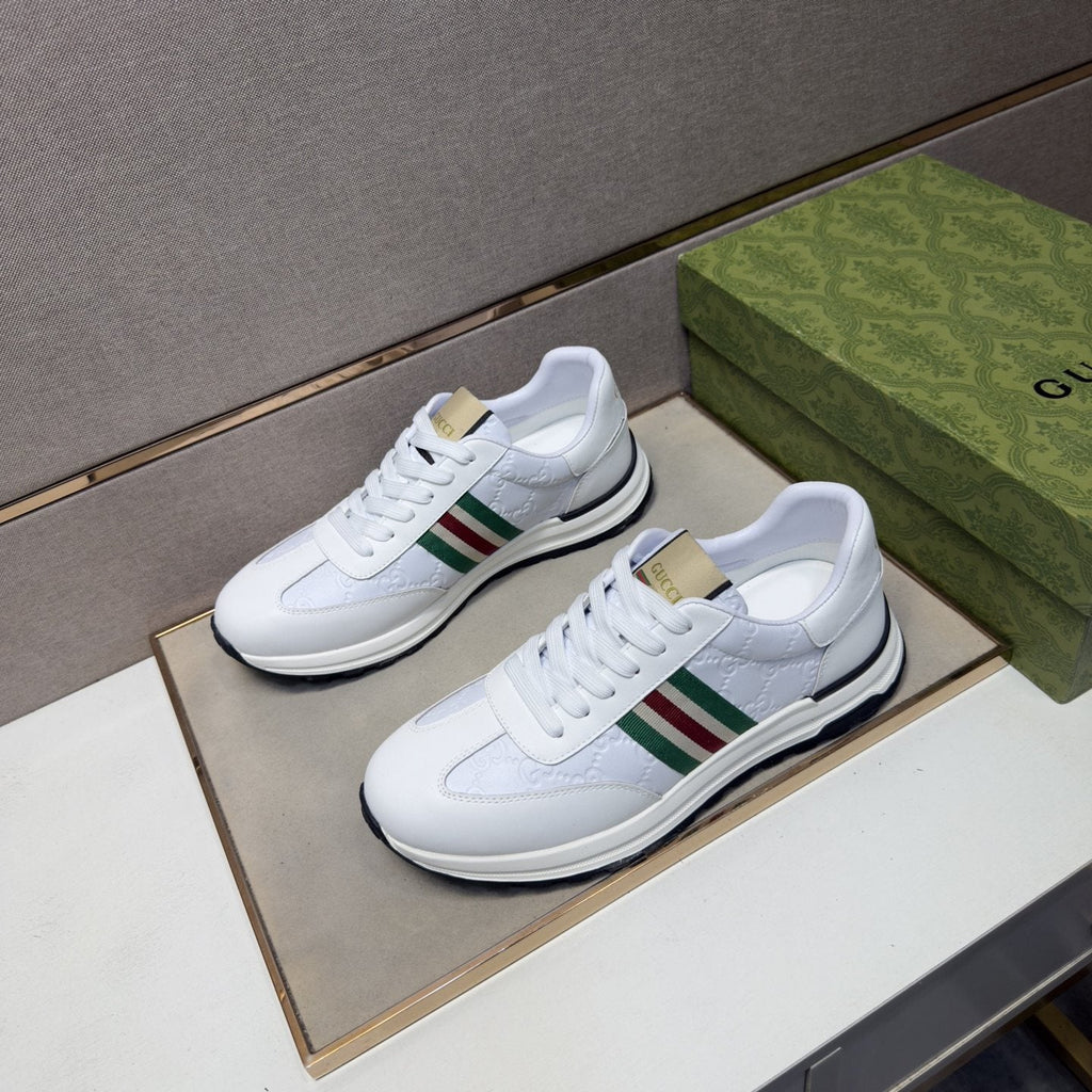 Gucci Striped Low-Top Sneakers — front