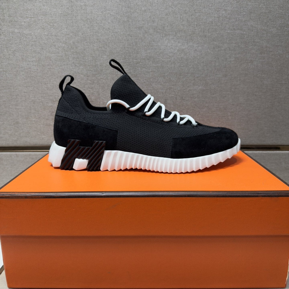 Hermès Color-Block Low-Top Sneakers — front